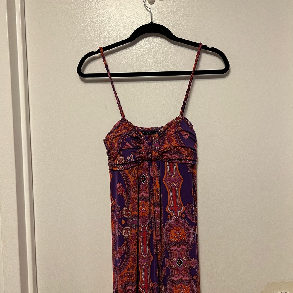 City Triangles - Colorful Pink & Paisley - maxi dress size M